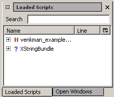 Panel Loaded scripts